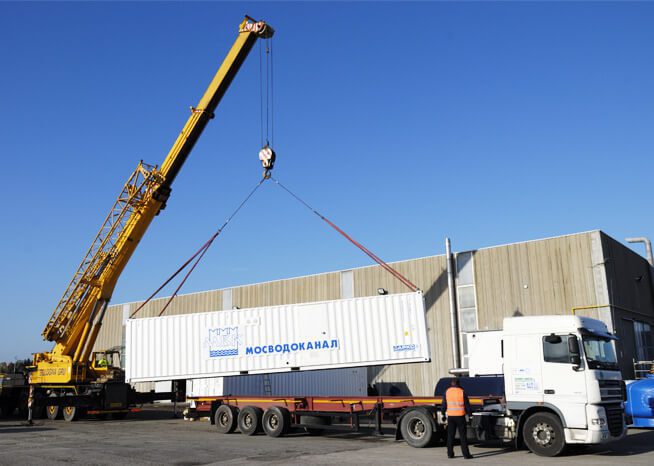 Mobile Abwasseraufbereitungsanlage von Thewatec